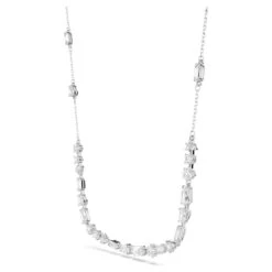 Swarovski Mesmera Set Mixed Cuts, Scattered Design, White, Rhodium Plated -Fashion Accessories Store mesmera set mixed cuts scattered design white rhodium plated swarovski 5665877 5