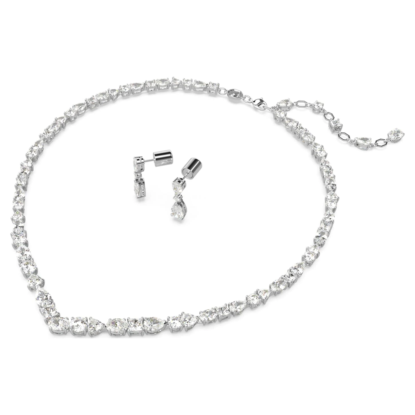 Swarovski Mesmera Set Mixed Cuts, White, Rhodium Plated 3 Swarovski Mesmera Set Mixed Cuts, White, Rhodium Plated - Image 3