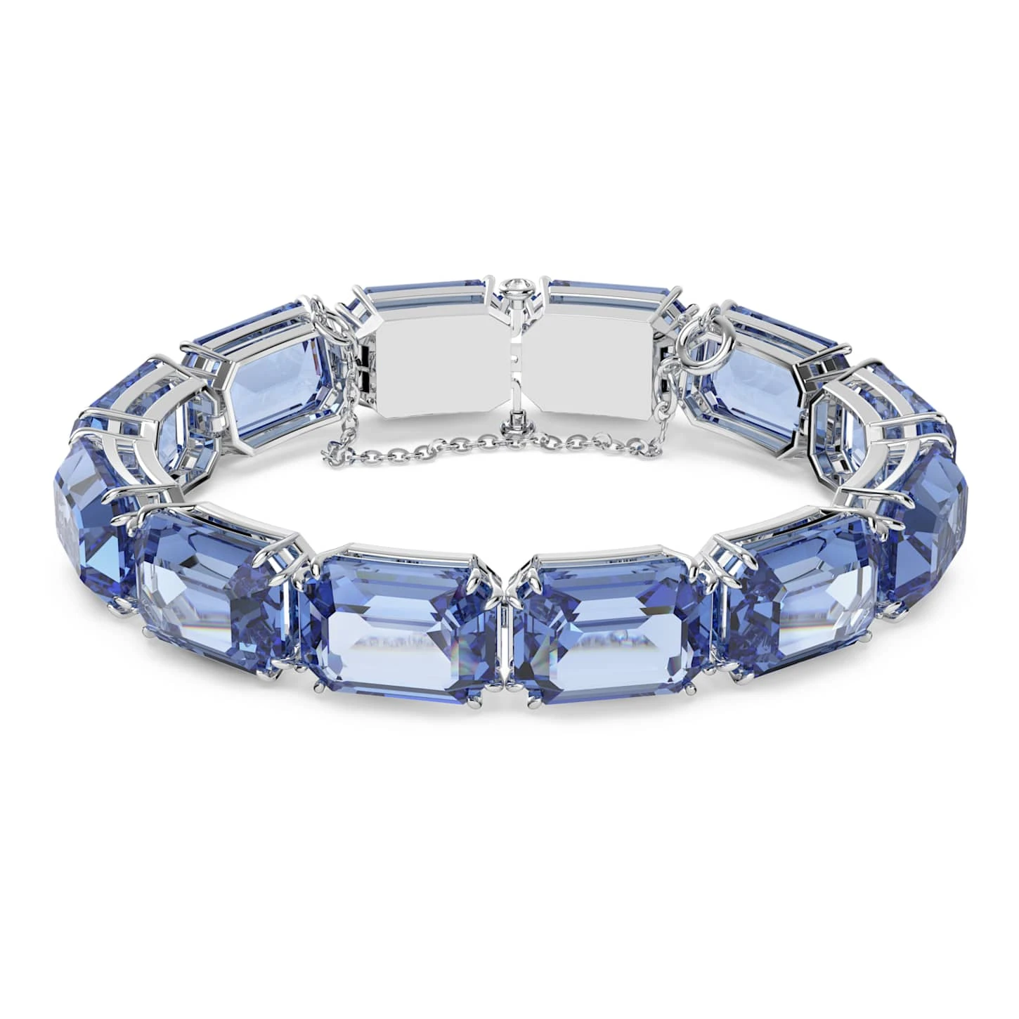 Swarovski Millenia Bracelet Octagon Cut, Blue, Rhodium Plated 2 Swarovski Millenia Bracelet Octagon Cut, Blue, Rhodium Plated - Image 2