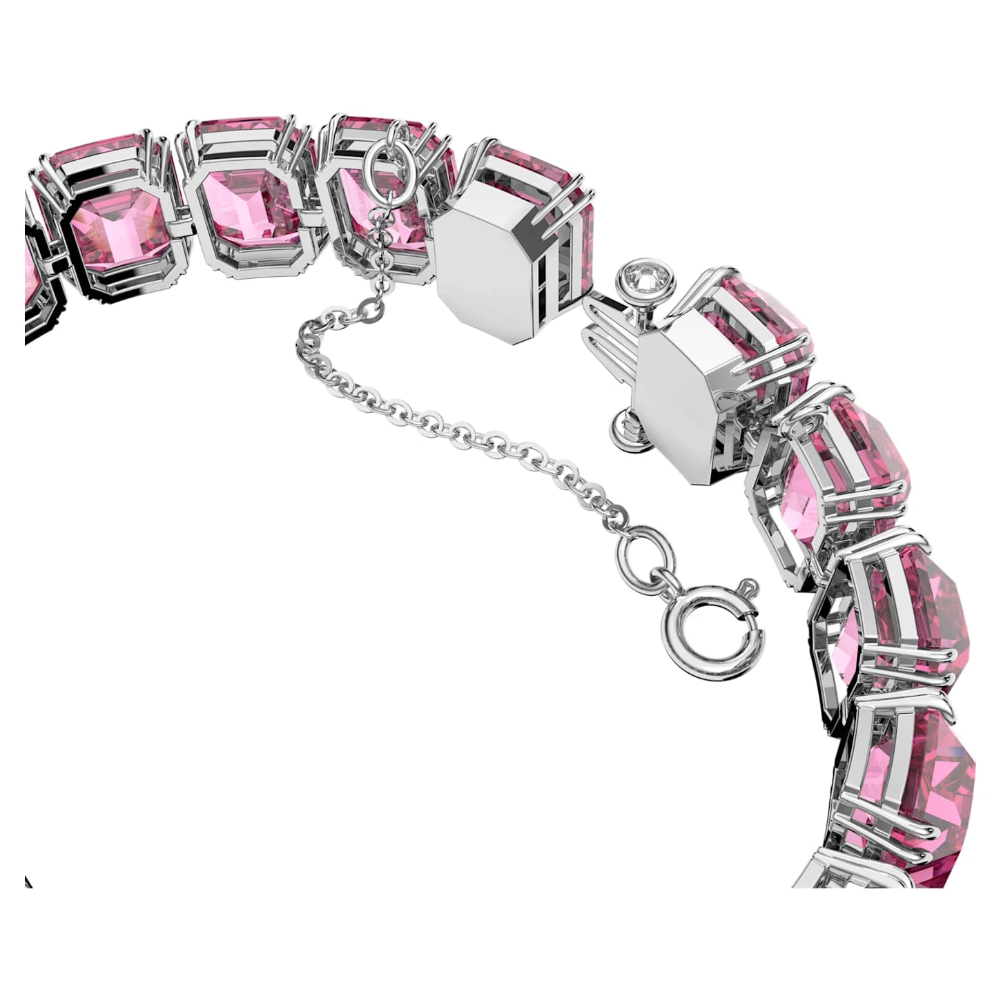 Swarovski Millenia Bracelet Octagon Cut, Pink, Rhodium Plated 4 Swarovski Millenia Bracelet Octagon Cut, Pink, Rhodium Plated - Image 4