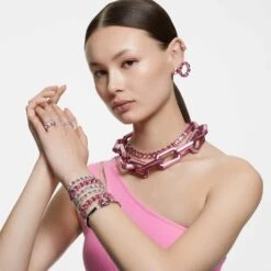 Swarovski Millenia Bracelet Octagon Cut, Pink, Rhodium Plated 14 Swarovski Millenia Bracelet Octagon Cut, Pink, Rhodium Plated -Fashion Accessories Store millenia bracelet octagon cut pink rhodium plated swarovski 5610363 5