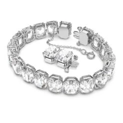 Swarovski Millenia Bracelet Octagon Cut, White, Rhodium Plated -Fashion Accessories Store millenia bracelet octagon cut white rhodium plated swarovski 5618699 2