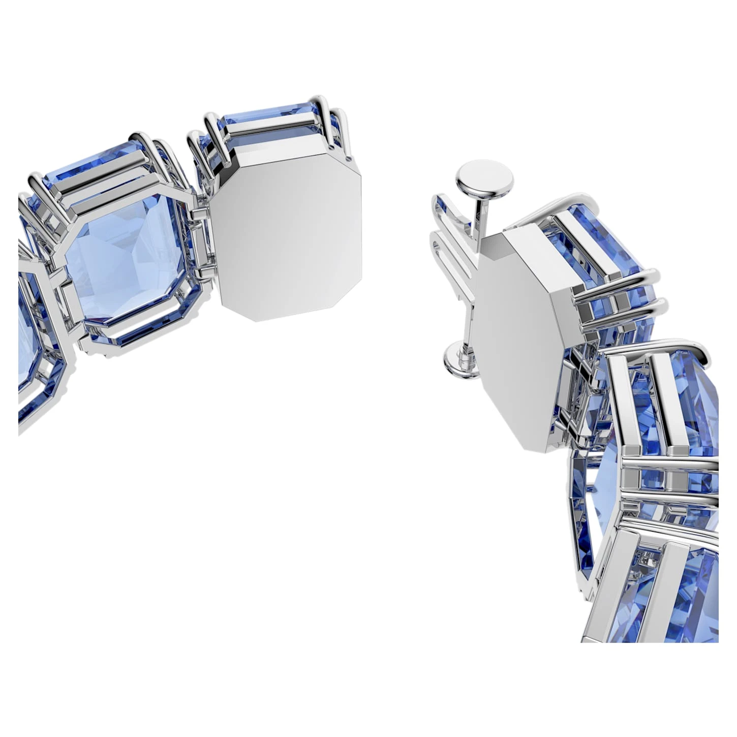 Swarovski Millenia Bracelet Oversized Crystals, Octagon Cut, Blue, Rhodium Plated 4 Swarovski Millenia Bracelet Oversized Crystals, Octagon Cut, Blue, Rhodium Plated - Image 4