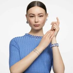 Swarovski Millenia Bracelet Oversized Crystals, Octagon Cut, Blue, Rhodium Plated 9 Swarovski Millenia Bracelet Oversized Crystals, Octagon Cut, Blue, Rhodium Plated -Fashion Accessories Store millenia bracelet oversized crystals octagon cut blue rhodium plated swarovski 5638491 4