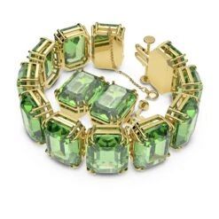 Swarovski Millenia Bracelet Oversized Crystals, Octagon Cut, Green, Gold-tone Plated 8 Swarovski Millenia Bracelet Oversized Crystals, Octagon Cut, Green, Gold-tone Plated -Fashion Accessories Store millenia bracelet oversized crystals octagon cut green gold tone plated swarovski 5598347 2
