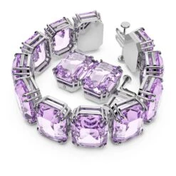 Swarovski Millenia Bracelet Oversized Crystals, Octagon Cut, Purple, Rhodium Plated 10 Swarovski Millenia Bracelet Oversized Crystals, Octagon Cut, Purple, Rhodium Plated -Fashion Accessories Store millenia bracelet oversized crystals octagon cut purple rhodium plated swarovski 5638492 2