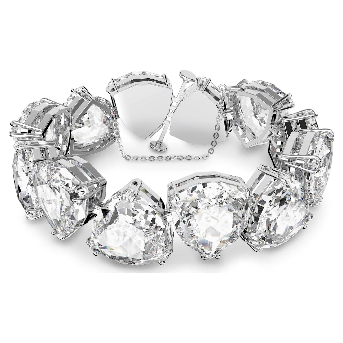 Swarovski Millenia Bracelet Oversized Crystals, Trilliant Cut, White, Rhodium Plated 2 Swarovski Millenia Bracelet Oversized Crystals, Trilliant Cut, White, Rhodium Plated - Image 2