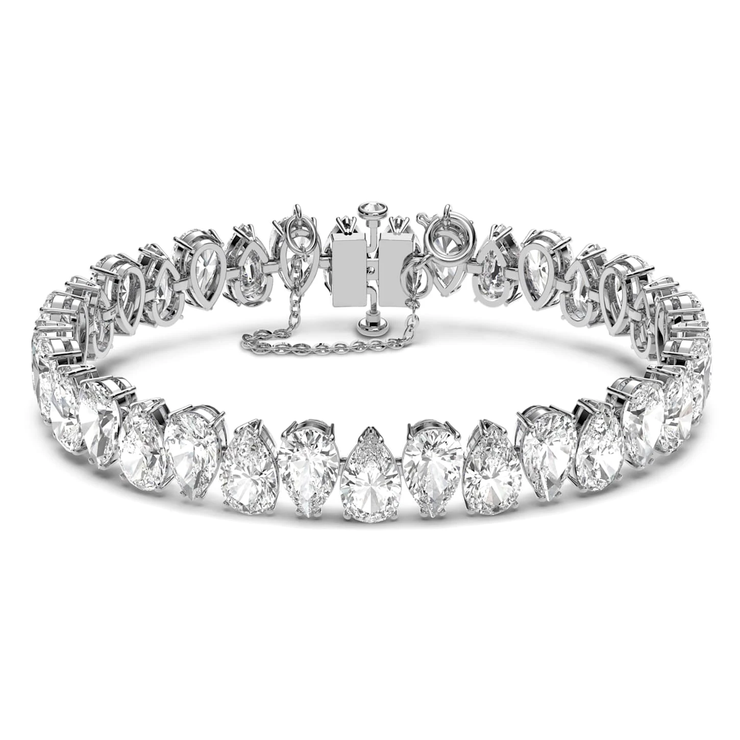 Swarovski Millenia Bracelet Pear Cut, White, Rhodium Plated 2 Swarovski Millenia Bracelet Pear Cut, White, Rhodium Plated - Image 2