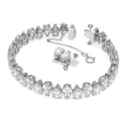Swarovski Millenia Bracelet Pear Cut, White, Rhodium Plated 7 Swarovski Millenia Bracelet Pear Cut, White, Rhodium Plated -Fashion Accessories Store millenia bracelet pear cut white rhodium plated swarovski 5598350 2