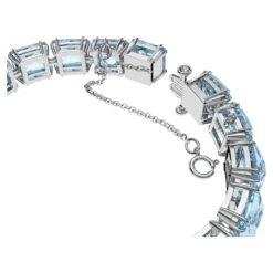 Swarovski Millenia Bracelet Square Cut, Medium, Blue, Rhodium Plated 8 Swarovski Millenia Bracelet Square Cut, Medium, Blue, Rhodium Plated -Fashion Accessories Store millenia bracelet square cut medium blue rhodium plated swarovski 5614924 3