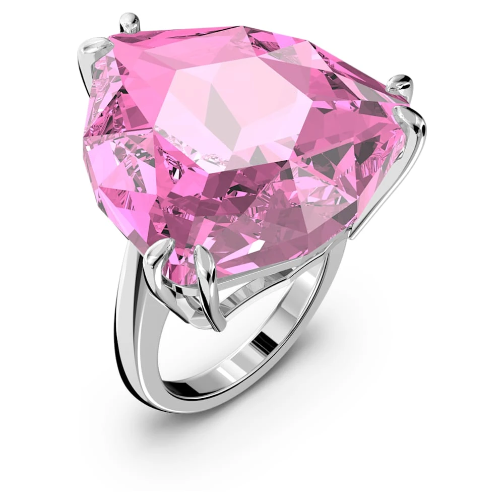Swarovski Millenia Cocktail Ring Trilliant Cut, Pink, Rhodium Plated 6 Swarovski Millenia Cocktail Ring Trilliant Cut, Pink, Rhodium Plated - Image 6