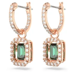 Swarovski Millenia Drop Earrings Octagon Cut, Green, Rose Gold-tone Plated 8 Swarovski Millenia Drop Earrings Octagon Cut, Green, Rose Gold-tone Plated -Fashion Accessories Store millenia drop earrings octagon cut green rose gold tone plated swarovski 5650068 3