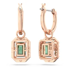 Swarovski Millenia Drop Earrings Octagon Cut, Green, Rose Gold-tone Plated 9 Swarovski Millenia Drop Earrings Octagon Cut, Green, Rose Gold-tone Plated -Fashion Accessories Store millenia drop earrings octagon cut green rose gold tone plated swarovski 5650068 4