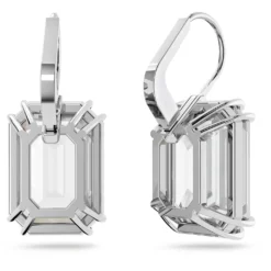 Swarovski Millenia Drop Earrings Octagon Cut, White, Rhodium Plated -Fashion Accessories Store millenia drop earrings octagon cut white rhodium plated swarovski 5636569 4