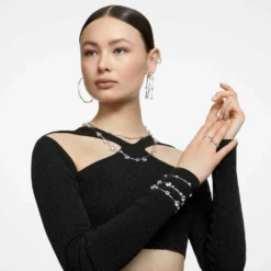 Swarovski Millenia Drop Earrings Octagon Cut, White, Rhodium Plated -Fashion Accessories Store millenia drop earrings octagon cut white rhodium plated swarovski 5636569 5