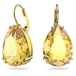 Swarovski Millenia Drop Earrings Pear Cut, Yellow, Gold-tone Plated -Fashion Accessories Store millenia drop earrings pear cut yellow gold tone plated swarovski 5619495 2