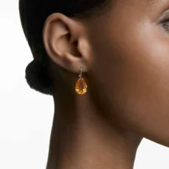Swarovski Millenia Drop Earrings Pear Cut, Yellow, Gold-tone Plated -Fashion Accessories Store millenia drop earrings pear cut yellow gold tone plated swarovski 5619495 3