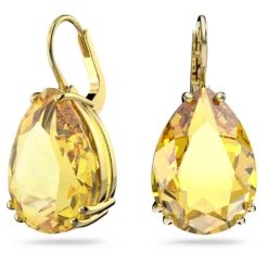 Swarovski Millenia Drop Earrings Pear Cut, Yellow, Gold-tone Plated -Fashion Accessories Store millenia drop earrings pear cut yellow gold tone plated swarovski 5619495 5