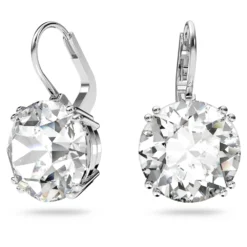 Swarovski Millenia Drop Earrings Round Cut, White, Rhodium Plated -Fashion Accessories Store millenia drop earrings round cut white rhodium plated swarovski 5628351 4