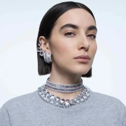 Swarovski Millenia Necklace Oversized Crystals, Trilliant Cut, White, Rhodium Plated -Fashion Accessories Store millenia necklace oversized crystals trilliant cut white rhodium plated swarovski 5599167 4