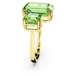 Swarovski Millenia Open Ring Octagon Cut, Green, Gold-tone Plated 8 Swarovski Millenia Open Ring Octagon Cut, Green, Gold-tone Plated -Fashion Accessories Store millenia open ring octagon cut green gold tone plated swarovski 5614923 3
