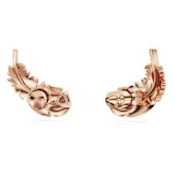 Swarovski Nice Stud Earrings Feather, White, Rose Gold-tone Plated -Fashion Accessories Store nice stud earrings feather white rose gold tone plated swarovski 5663490 4