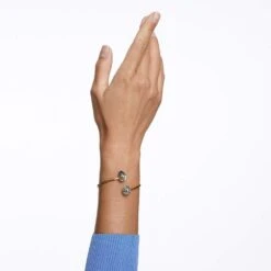 Swarovski Numina Bangle Mixed Cuts, Gray, Gold-tone Plated -Fashion Accessories Store numina bangle mixed cuts gray gold tone plated swarovski 5615528 4