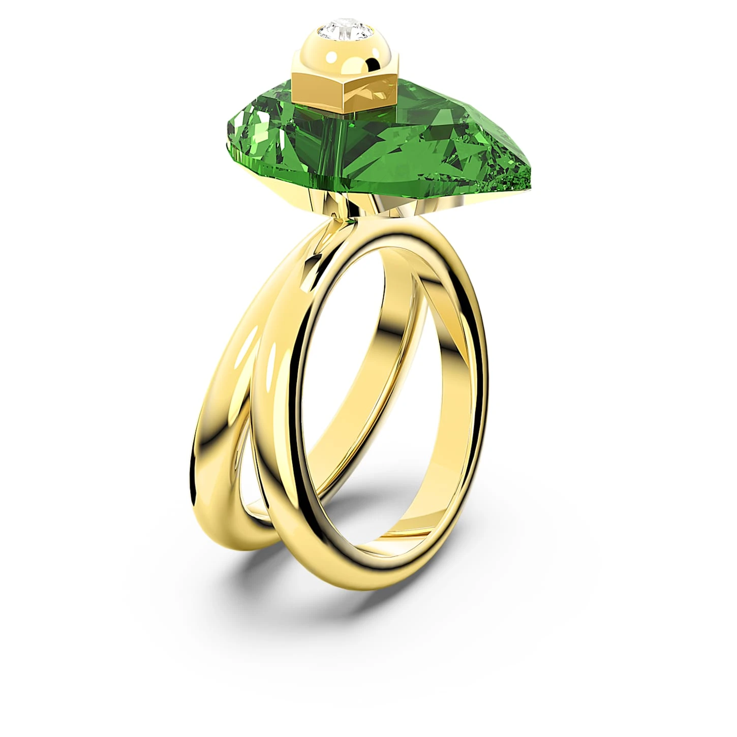 Swarovski Numina Ring Pear Cut, Green, Gold-tone Plated 3 Swarovski Numina Ring Pear Cut, Green, Gold-tone Plated - Image 3