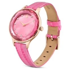 Swarovski Octea Nova Watch Swiss Made, Leather Strap, Pink, Rose Gold-tone Finish -Fashion Accessories Store octea nova watch swiss made leather strap pink rose gold tone finish swarovski 5650030 2