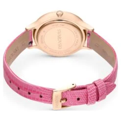 Swarovski Octea Nova Watch Swiss Made, Leather Strap, Pink, Rose Gold-tone Finish -Fashion Accessories Store octea nova watch swiss made leather strap pink rose gold tone finish swarovski 5650030 3