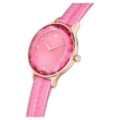 Swarovski Octea Nova Watch Swiss Made, Leather Strap, Pink, Rose Gold-tone Finish -Fashion Accessories Store octea nova watch swiss made leather strap pink rose gold tone finish swarovski 5650030 4