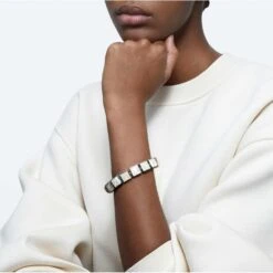 Swarovski Orbita Bracelet Magnetic Closure, Square Cut, Multicolored, Rhodium Plated -Fashion Accessories Store orbita bracelet magnetic closure square cut multicolored rhodium plated swarovski 5618253 4