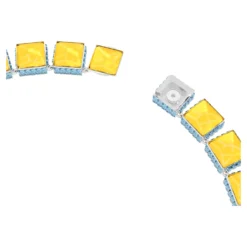 Swarovski Orbita Necklace Magnetic Closure, Square Cut, Multicolored, Rhodium Plated -Fashion Accessories Store orbita necklace magnetic closure square cut multicolored rhodium plated swarovski 5618252 3