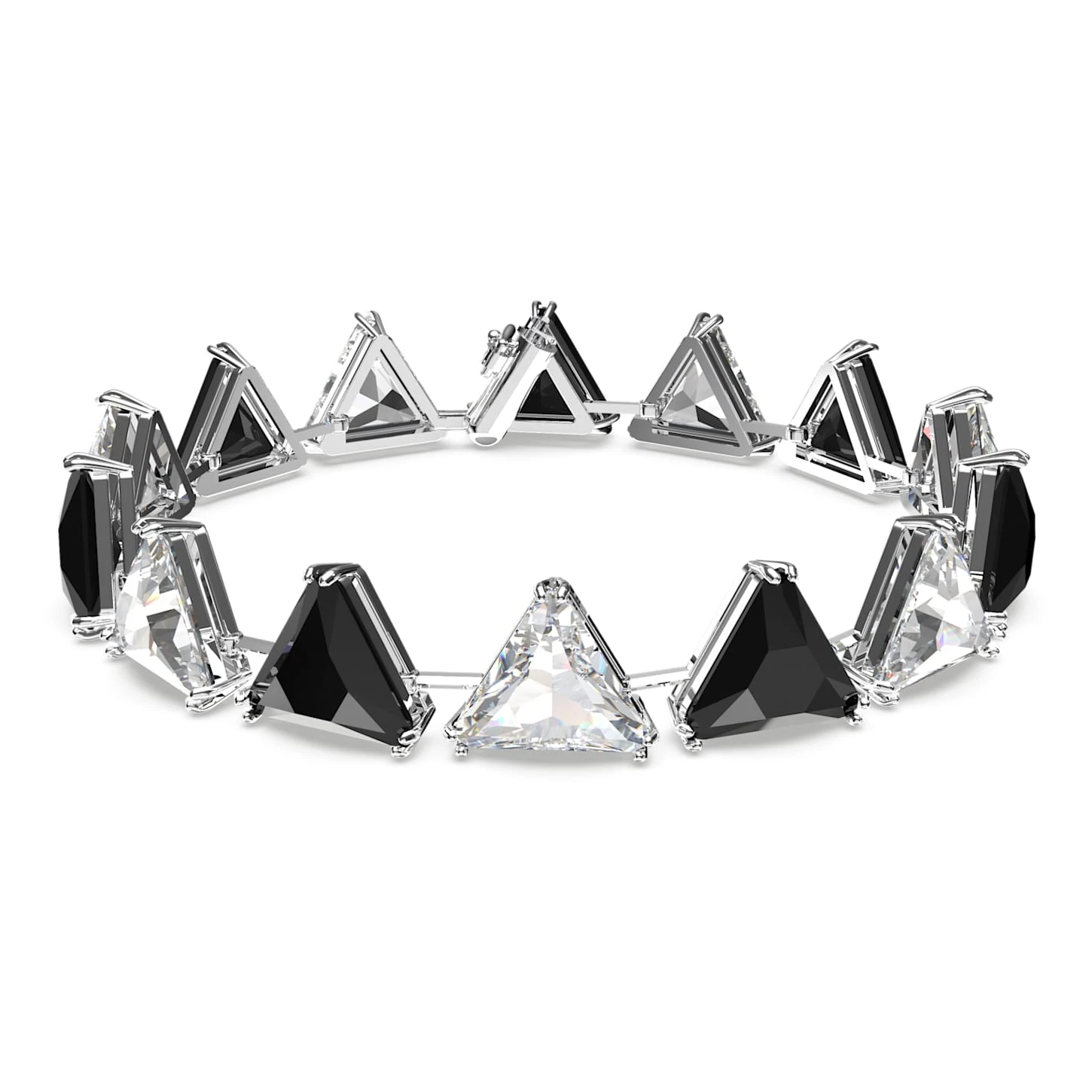 Swarovski Ortyx Bracelet Triangle Cut, Black, Rhodium Plated 2 Swarovski Ortyx Bracelet Triangle Cut, Black, Rhodium Plated - Image 2