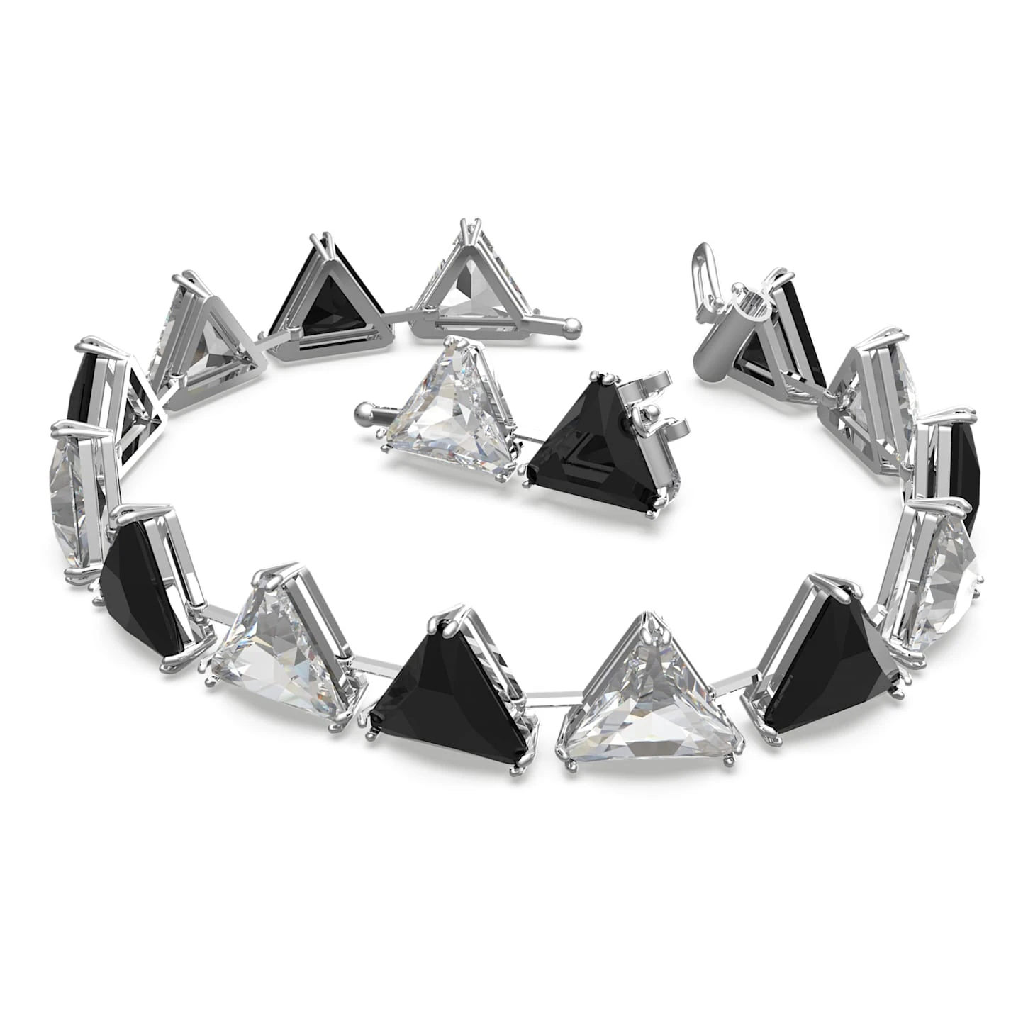 Swarovski Ortyx Bracelet Triangle Cut, Black, Rhodium Plated 3 Swarovski Ortyx Bracelet Triangle Cut, Black, Rhodium Plated - Image 3