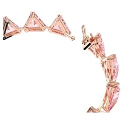 Swarovski Ortyx Bracelet Triangle Cut, Pink, Rose Gold-tone Plated -Fashion Accessories Store ortyx bracelet triangle cut pink rose gold tone plated swarovski 5614934 3