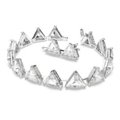 Swarovski Ortyx Bracelet Triangle Cut, White, Rhodium Plated -Fashion Accessories Store ortyx bracelet triangle cut white rhodium plated swarovski 5600864 2