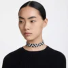 Swarovski Ortyx Choker Triangle Cut, Black, Rhodium Plated