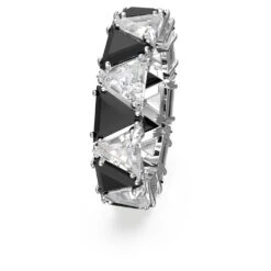 Swarovski Ortyx Cocktail Ring Triangle Cut, Black, Rhodium Plated -Fashion Accessories Store ortyx cocktail ring triangle cut black rhodium plated swarovski 5619153 3