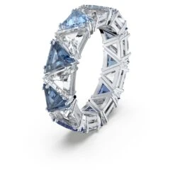 Swarovski Ortyx Cocktail Ring Triangle Cut, Blue, Rhodium Plated -Fashion Accessories Store ortyx cocktail ring triangle cut blue rhodium plated swarovski 5608527 2