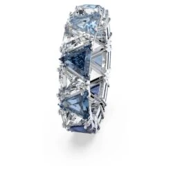 Swarovski Ortyx Cocktail Ring Triangle Cut, Blue, Rhodium Plated -Fashion Accessories Store ortyx cocktail ring triangle cut blue rhodium plated swarovski 5608527 3