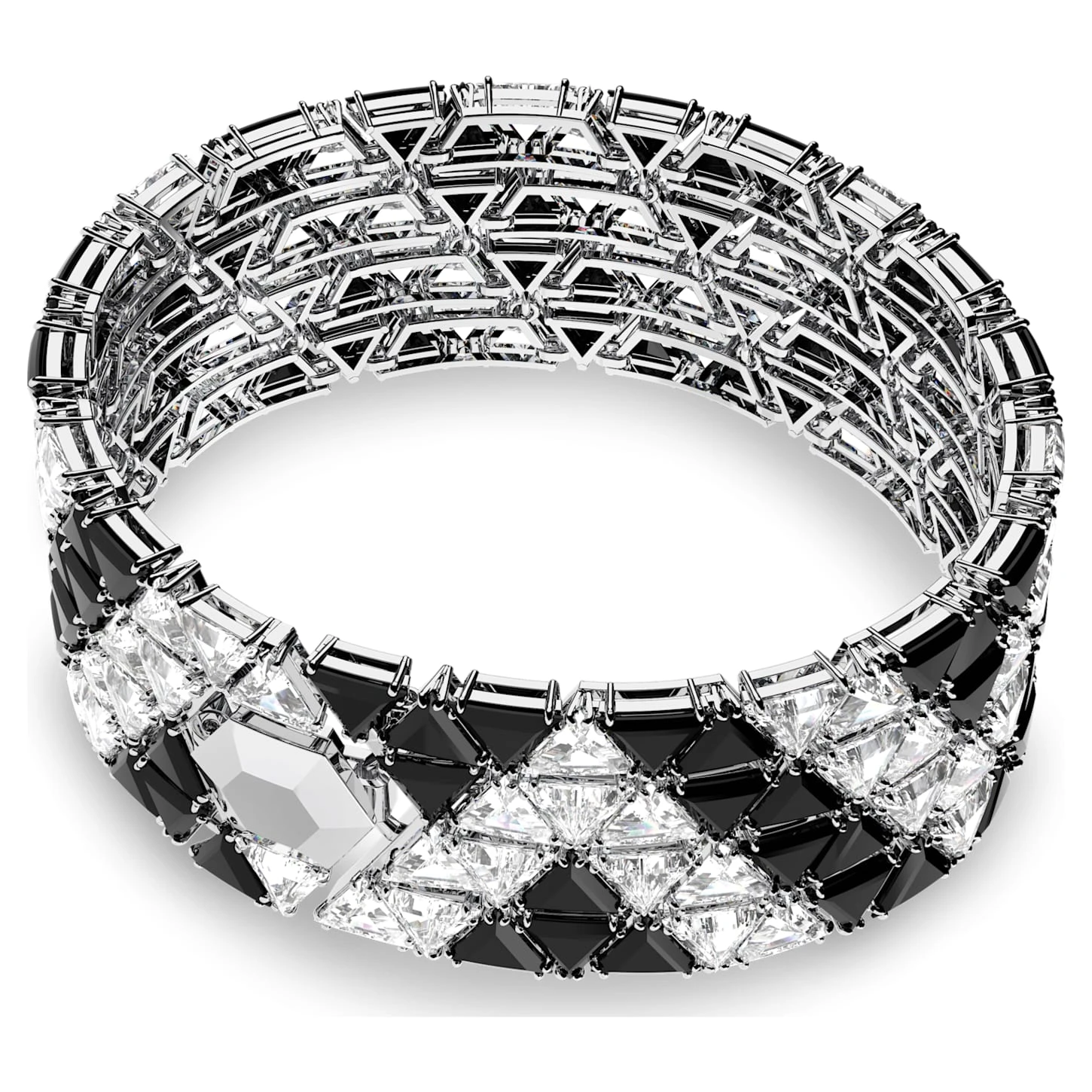 Swarovski Ortyx Cuff Triangle Cut, Black, Rhodium Plated 5 Swarovski Ortyx Cuff Triangle Cut, Black, Rhodium Plated - Image 5