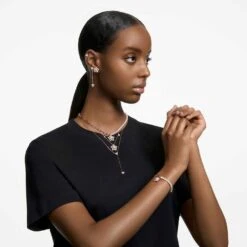 Swarovski Ortyx Set Triangle Cut, White, Rose Gold-tone Plated -Fashion Accessories Store ortyx set triangle cut white rose gold tone plated swarovski 5643730 3