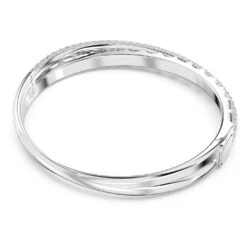 Swarovski Rota Bangle Mixed Cuts, White, Rhodium Plated -Fashion Accessories Store rota bangle mixed cuts white rhodium plated swarovski 5663236 4