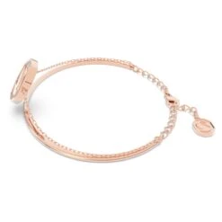 Swarovski Signum Bangle Swan, White, Rose Gold-tone Plated -Fashion Accessories Store signum bangle swan white rose gold tone plated swarovski 5628568 4