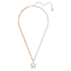 Swarovski Stella Necklace Star, White, Rose Gold-tone Plated -Fashion Accessories Store stella necklace star white rose gold tone plated swarovski 5645381 2