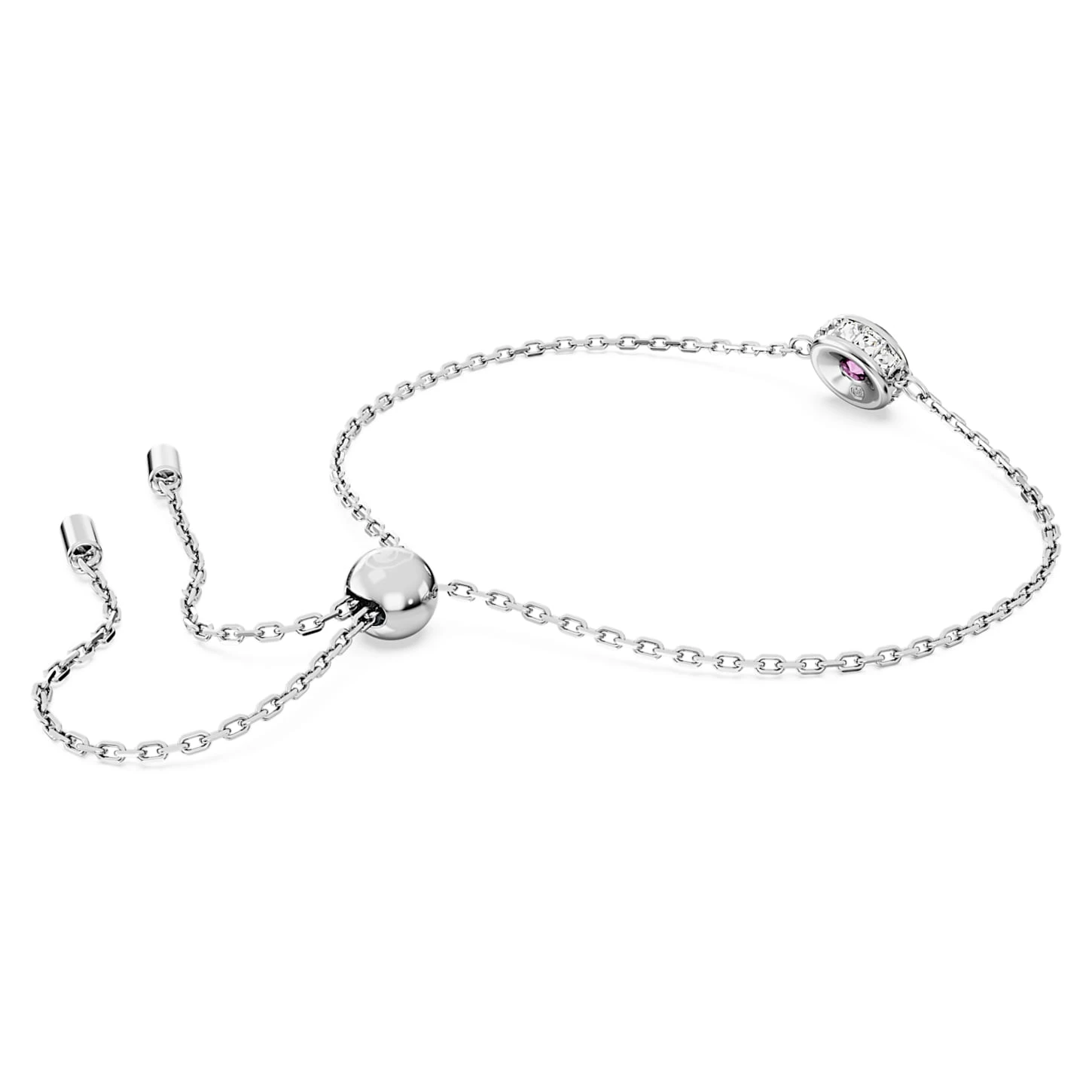 Swarovski Stilla Bracelet Round Cut, Purple, Rhodium Plated 5 Swarovski Stilla Bracelet Round Cut, Purple, Rhodium Plated - Image 5