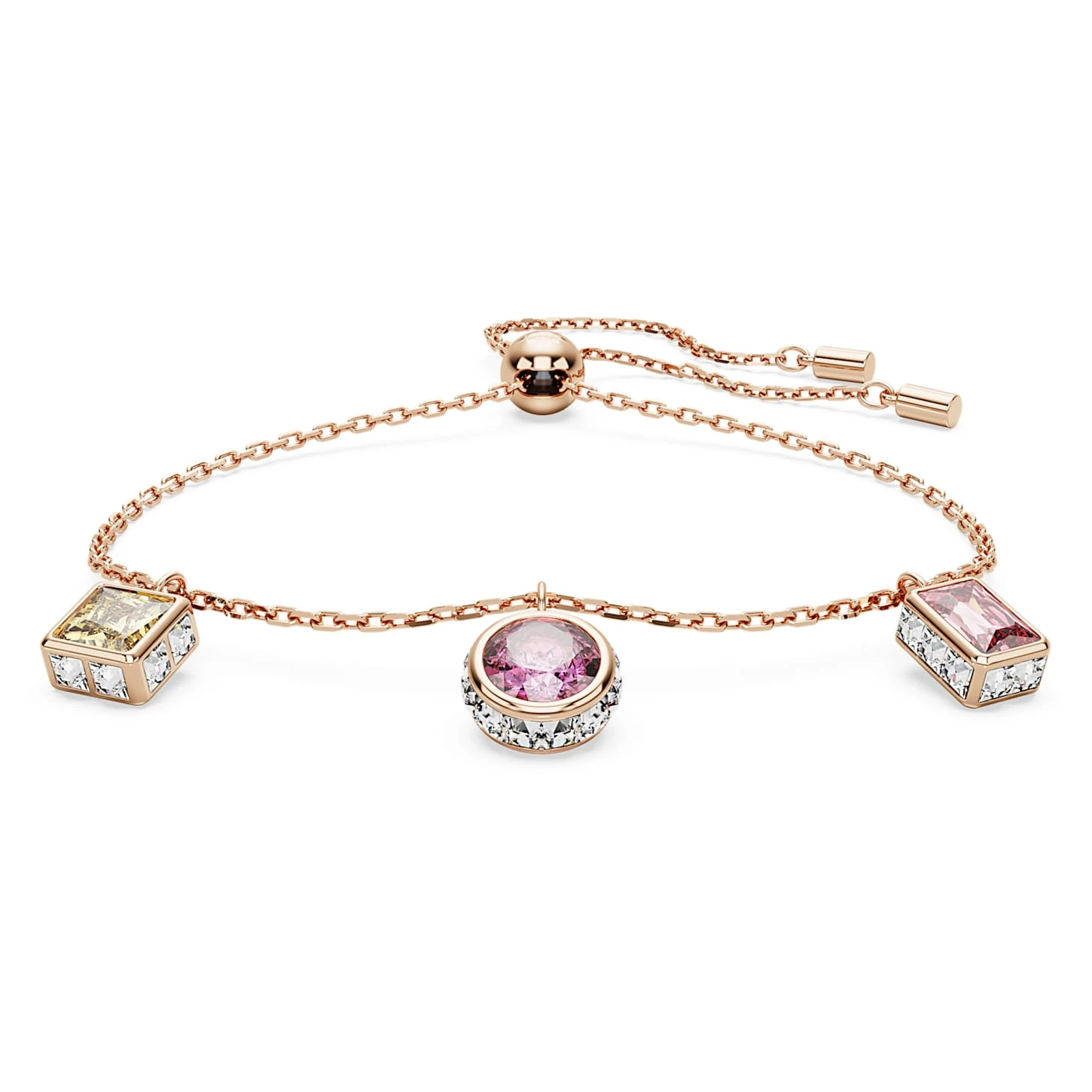 Swarovski Stilla Set Mixed Cuts, Multicolored, Rose Gold-tone Plated 3 Swarovski Stilla Set Mixed Cuts, Multicolored, Rose Gold-tone Plated - Image 3