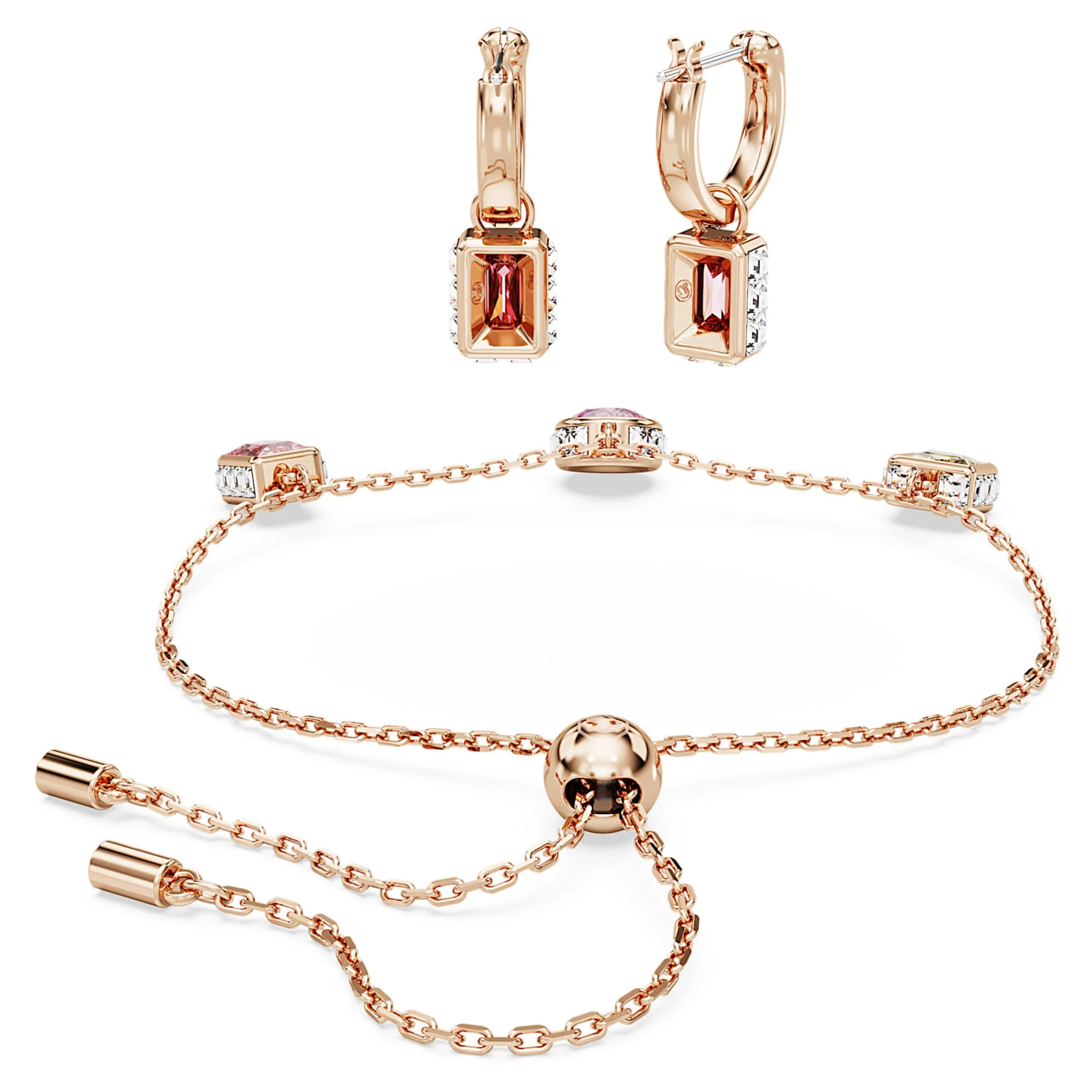 Swarovski Stilla Set Mixed Cuts, Multicolored, Rose Gold-tone Plated 6 Swarovski Stilla Set Mixed Cuts, Multicolored, Rose Gold-tone Plated - Image 6
