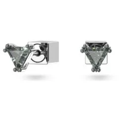 Swarovski Stilla Stud Earrings Triangle Cut, Gray, Ruthenium Plated -Fashion Accessories Store stilla stud earrings triangle cut gray ruthenium plated swarovski 5639137 2